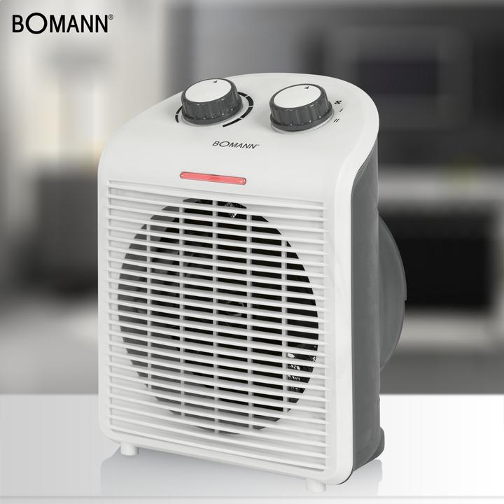 Image du produit Clatronic Radiateur soufflant Bomann, puissance maximale de 2 000 watts, 2 niveaux de puissance, thermostat (2000 W)