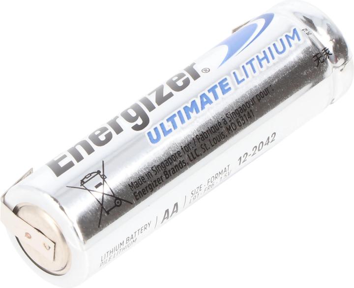 Actual product image Energizer Ultimate Lithium L91 Mignon 1,5V mit Lötfahnen U-Form (1 pcs., AA, 3000 mAh)