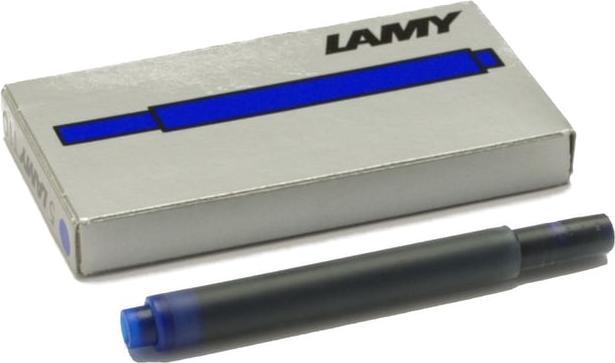 Actual product image Lamy Ink cartridge T10, content 1.25 ml, black or blue, 5 pieces (Inkwell, Blue)