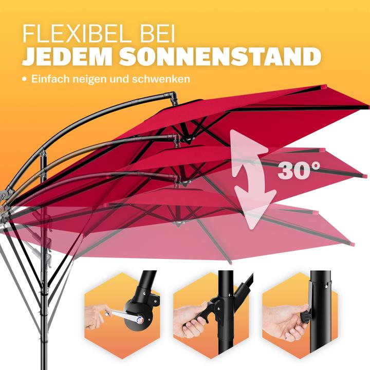 Actual product image Kingsleeve Cantilever umbrella 3,3m (3.30 m)