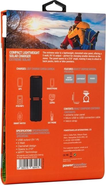 Immagine prodotto Powertraveller Viaggiatore di potenza Extreme Solar (5 W, 0.29 kg)
