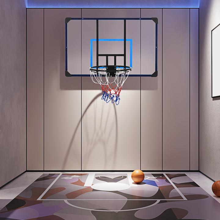 Image du produit SportNow Panier de basket-ball avec panneau arrière incassable