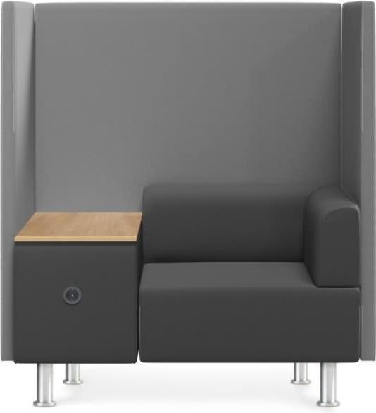Produktbild Rocada Besprechungsecke Soft Seating schwarz, grau grau Stoff