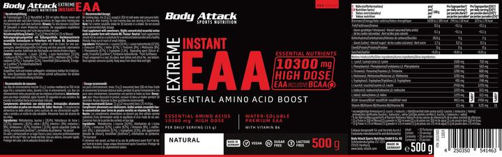 Produktbild Body Attack Extreme Instant EAA (500g Dose) (Natur, 1 Stk., 500 g)