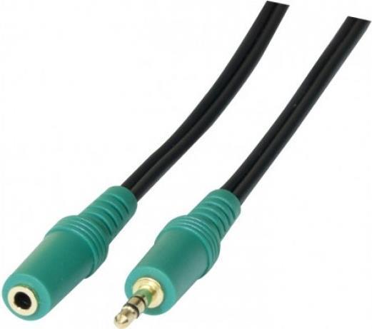 Produktbild Tecline Audiokabel, Audio-Verlängerung, 3,5 mm Stereo Klinkenst./Bu., vergoldet ca. 1,8 m 3,5 mm Stereo Klin (1.80 m, Verlängerung)