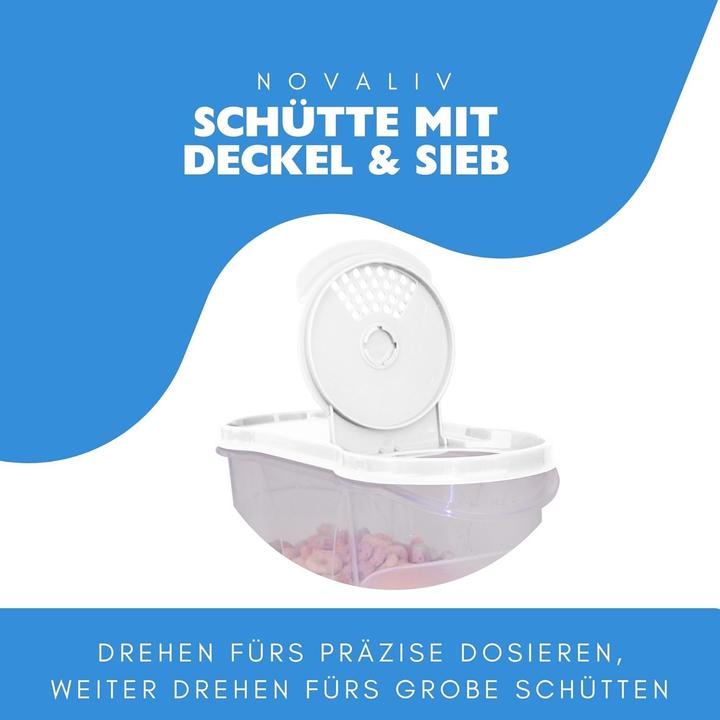 Produktbild Novaliv Schüttdosen 4 STÜCK Vorratsdose zum Streuen 1,3 Liter - Masse (LxBxH): 22 x 13 x 8,5 cm - Dos (1.30 l)