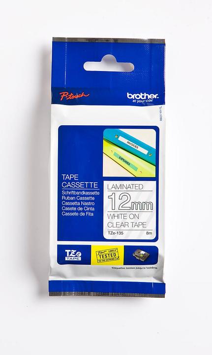 Produktbild Brother Tze-135 (1.20 cm, Weiss, Transparent)