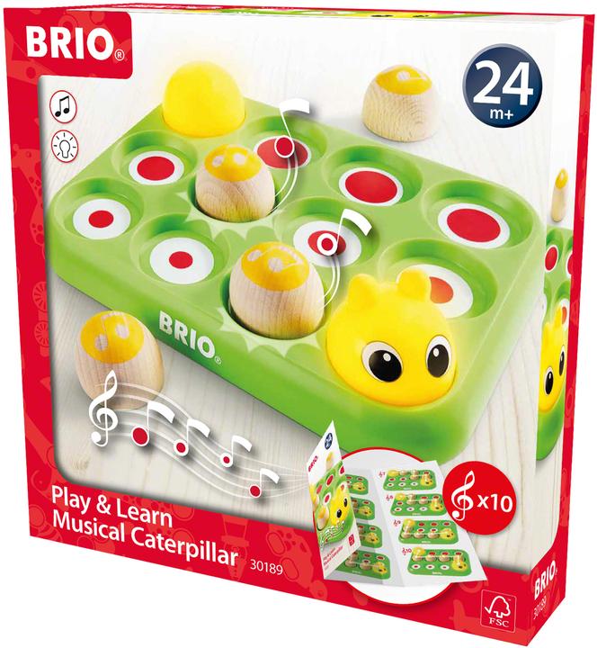 Actual product image Brio Musical Caterpillar (German, Spanish, French, Norwegian, Czech, Polish, Dutch, Finnish, Japanese, Danish, Swedish, Italian, Portuguese, English, Slovak)
