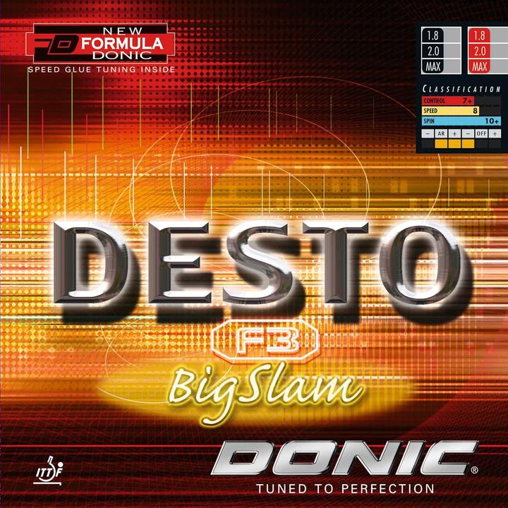 Image du produit Donic Revêtement Desto F3 BigSlam (2.30 mm)