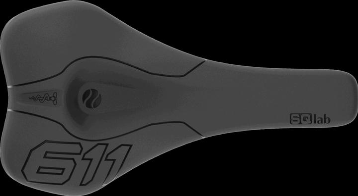 Actual product image Sqlab 611 Ergowave bicycle saddle CrMo
