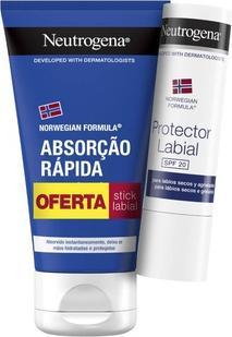 Actual product image Neutrogena Norwegian Formula Hand Cream Light Texture + Free Lip Balm