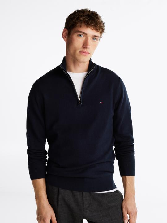 Immagine prodotto Tommy Hilfiger Pima CTN Chashmere Pullover Zip Mock Desert S (3XL)