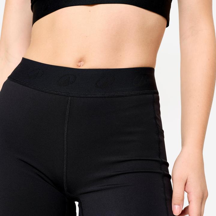 Image du produit Domyos Short de fitness training avec ceinture élastiquée, noir (L)