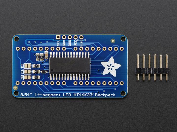 Produktbild Adafruit Alphanumerisches Display Gelb-Grün 4 Zeichen I2C (Display)