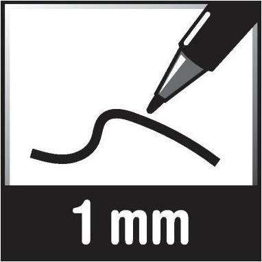 Actual product image Staedtler Lumocolor (Red, 1 mm, 1 x)