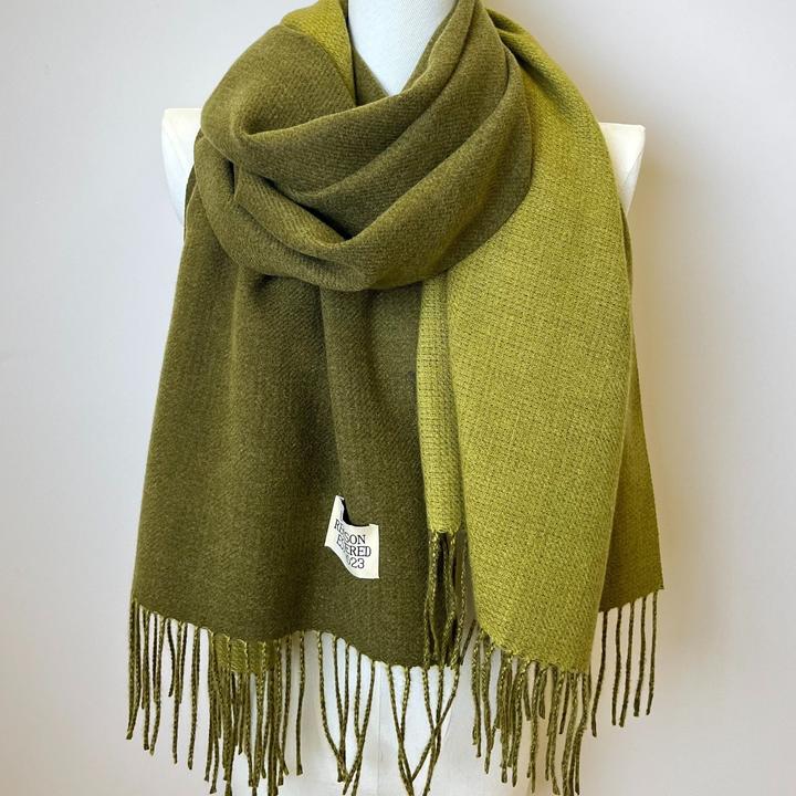 Immagine prodotto Only-Bags.Store Sciarpa bifacciale a due colori Basic Basic Imitazione Cashmere Sciarpa con nappe Autunno Inverno
