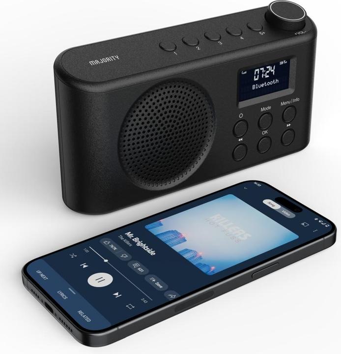 Actual product image Majority Orwell DAB+ Radio mit Akku (VHF, DAB+, Bluetooth)
