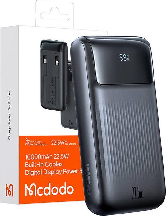 Produktbild Mcdodo Power Bank MC-0241 Digital Dis 10000mAh, 22,5W (czarny) (10000 mAh)