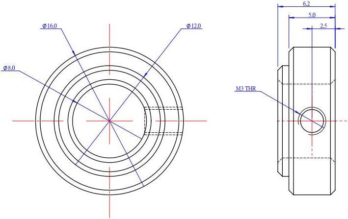 Produktbild Makeblock Shaft Collar (Bauelemente, Schrauben)