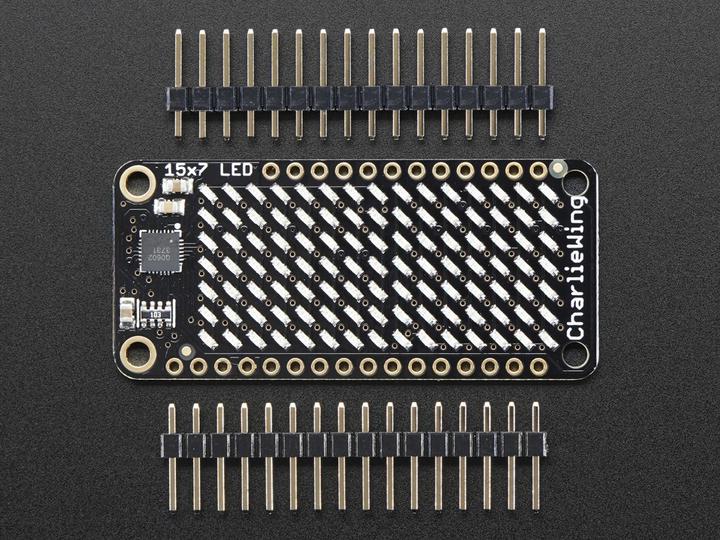 Actual product image Adafruit 15x7 CharliePlex LED Matrix Display FeatherWing Whi (Display)