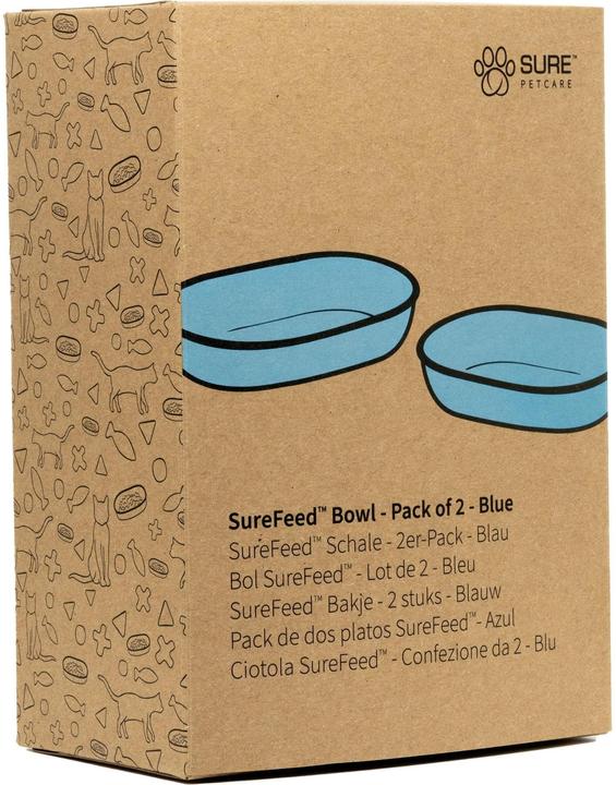 SureFeed Zubehör Einzel-Ersatzschale, 2 Stück, Blau (0.45 l)
