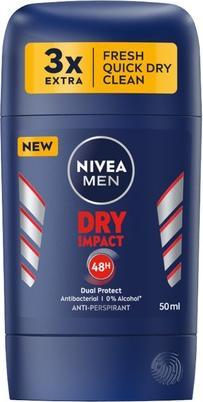NIVEA Men Dry Impact Antiperspirant Stick 50ml (Stick, 50 ml)