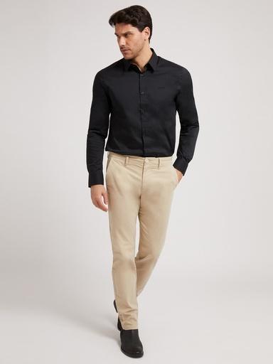 Guess Herren Hemd Ls Sunset Shirt Schwarz M1yh20w7zk1 Jblk M (M)