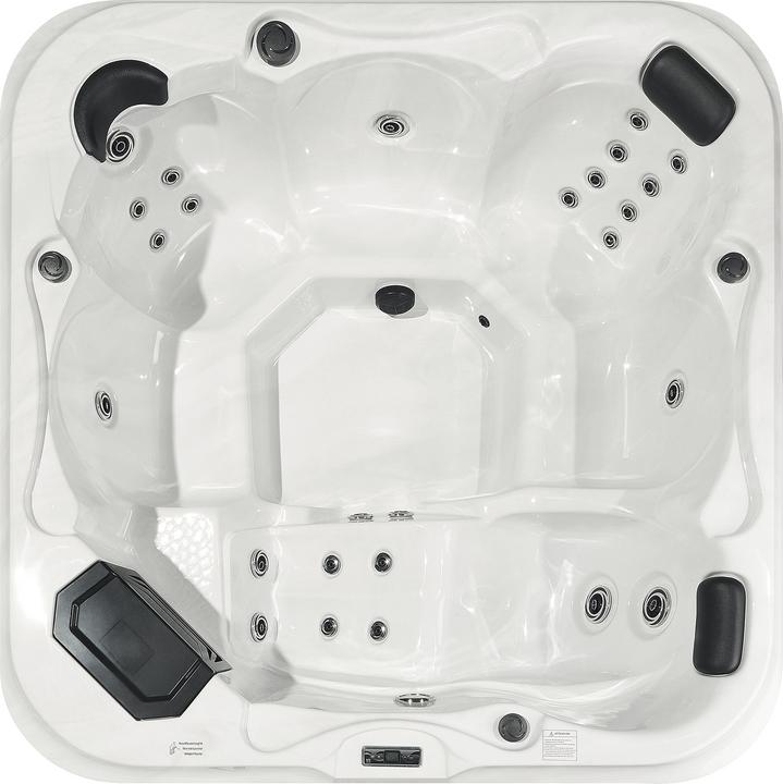 Actual product image Beliani Whirlpool Outdoor white with LED square 210 x 210 cm TULAROSA