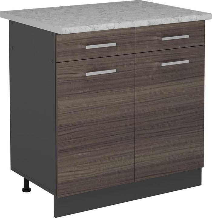Produktbild Vicco Küchenunterschrank R-Line, Edelgrau/Anthrazit, 80 cm AP Marmor