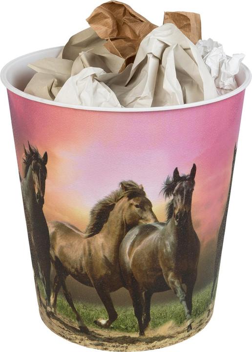 Produktbild Idena Papierkorb aus PP 9 Liter, Pferde (9 l)
