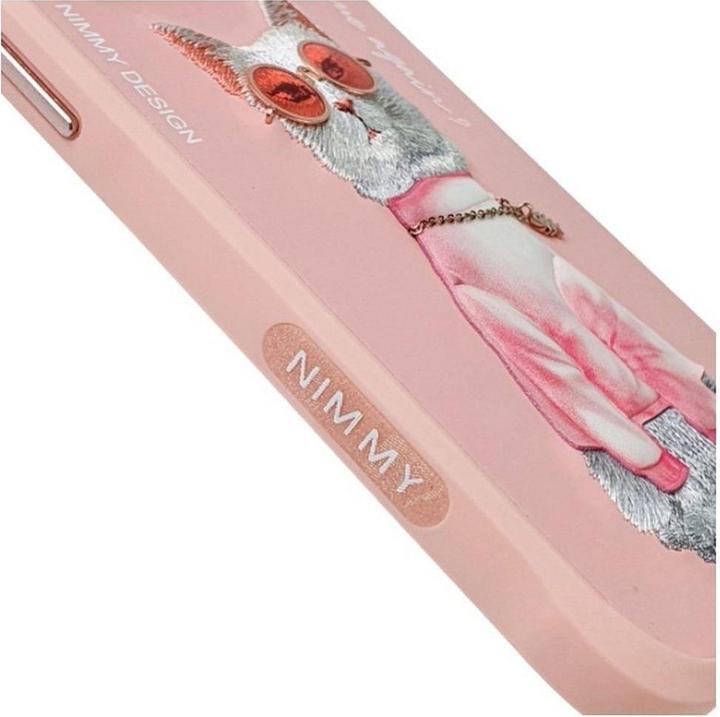 Immagine prodotto Nimmy case iPhone 15 Pro 6.1" pink Glasses Cool Cat (Apple iPhone 15 Pro)