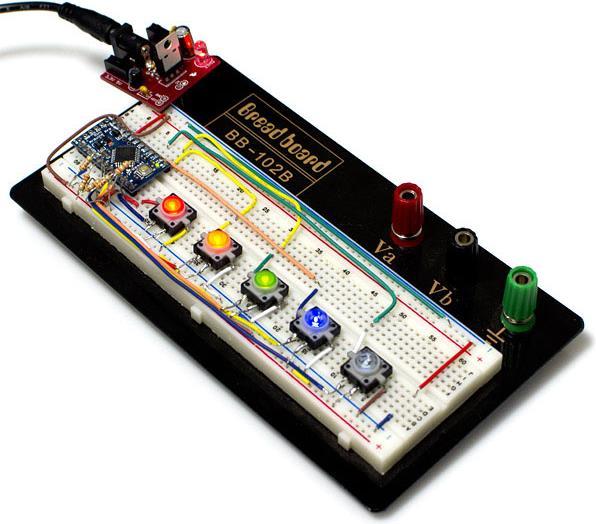Play-Zone Interruttore a circuito 12 x 12 X 7 mm con LED Bianco