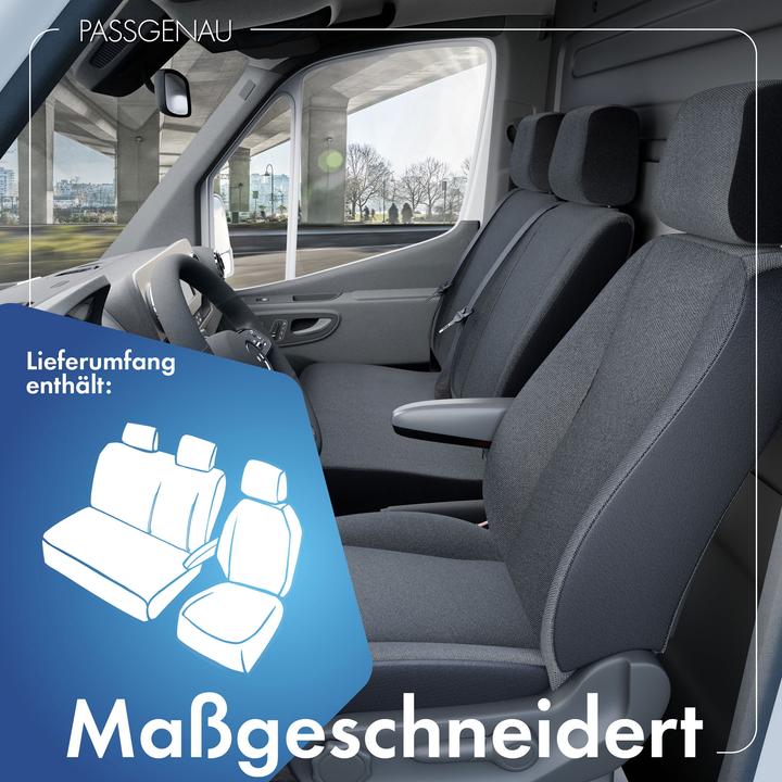 Produktbild Walser Sitzbezüge für Citroen Jumper Einzelsitz und Doppelbank vorne aus Polyester BJ 06/2014 heute