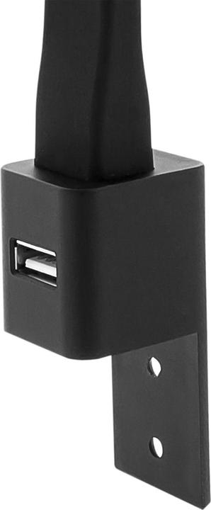 Produktbild Furnika Bettpaneelleuchte Flexi R 12 V/DC schwarz mit USB-Charger (90 lm)