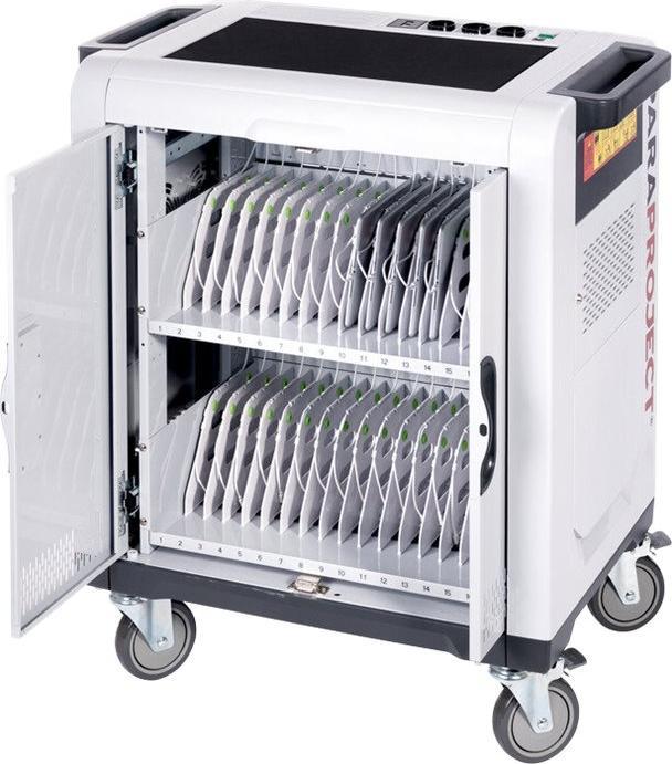 Actual product image Parat Paraproject Trolley i32 iPad for up to 32 devices with Lightning cables