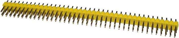 Produktbild OEM Stiftleiste 2 x 40 Polig RasterMass 2.54mm Gerade Gelb