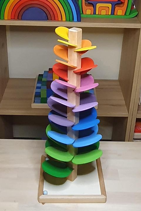 Produktbild Activity Board Murmelbaum, Kugelbahn, Klangbaum, Babygeburtstagsgeschenk, Singender Baum, Lernspielzeug für