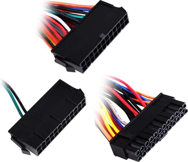 Immagine prodotto Silverstone SST-PP10 - Cavo adattatore di alimentazione, doppio 24 pin femmina + singolo 24 pin maschio, per Den