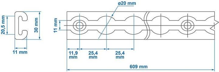 Image du produit ProPlus Rail d'arrimage
