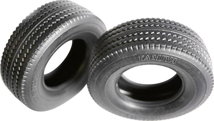 Actual product image Tamiya 1:14 Truck Tires 30 mm Roads