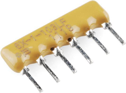 Actual product image OEM Resistor network 5 resistors/6pins 330 Ohm