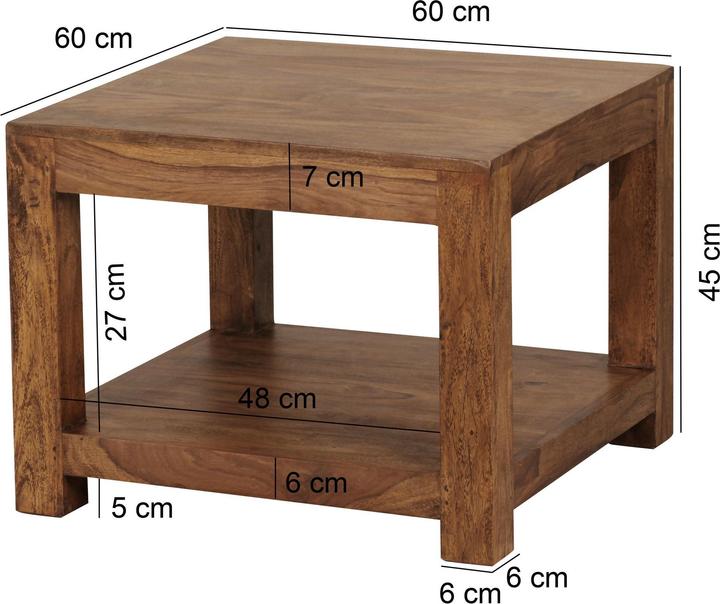 Actual product image Wohnling Mumbai (60 x 60 x 45 cm)