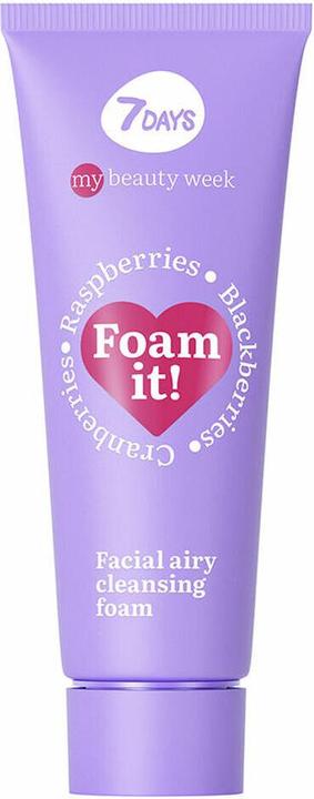 Actual product image 7Days Facial Foaming Cleanser for All Skin Types Hydrating Cleansing Foam with Raspberry Blackberry (Foam)