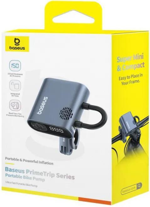 Actual product image Baseus PrimeTrip portable bike pump black