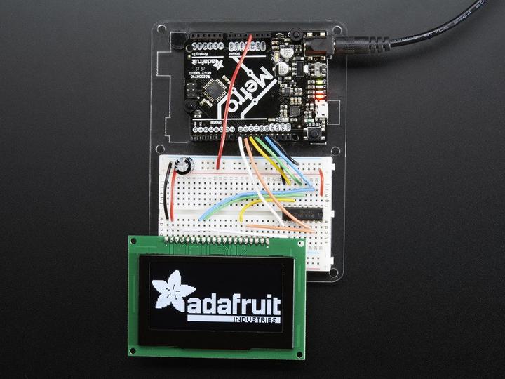 Image du produit Adafruit Module d'affichage graphique OLED monochrome 2.7" 128x64 (Écran)