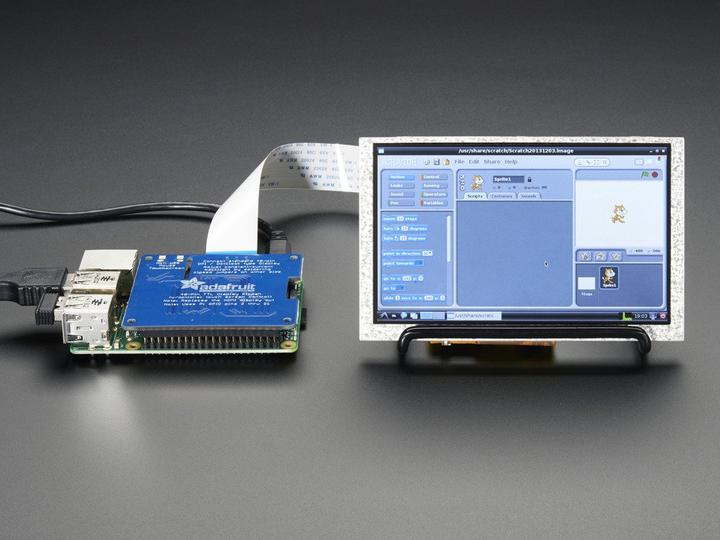 Actual product image Adafruit DPI TFT Kippah for Raspberry PI with touch