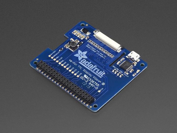 Actual product image Adafruit DPI TFT Kippah for Raspberry PI with touch