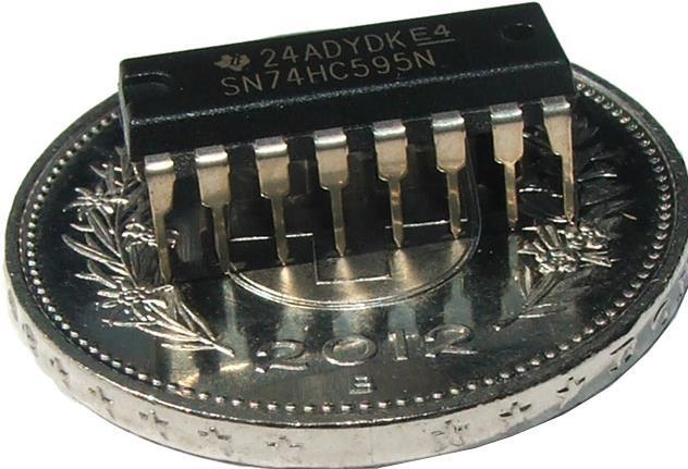Produktbild TI 74HC595 8-Bit Shift-Register IC