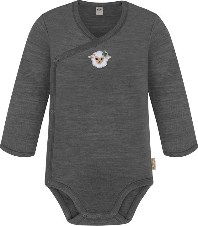 Actual product image Normani Baby merino long-sleeved wrap body "Kaitaia" and baby merino trousers "Silverdale" - 9625 (56)