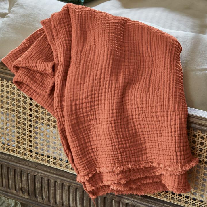 Actual product image Loberon Plaid Altoona coral (130 cm, H)